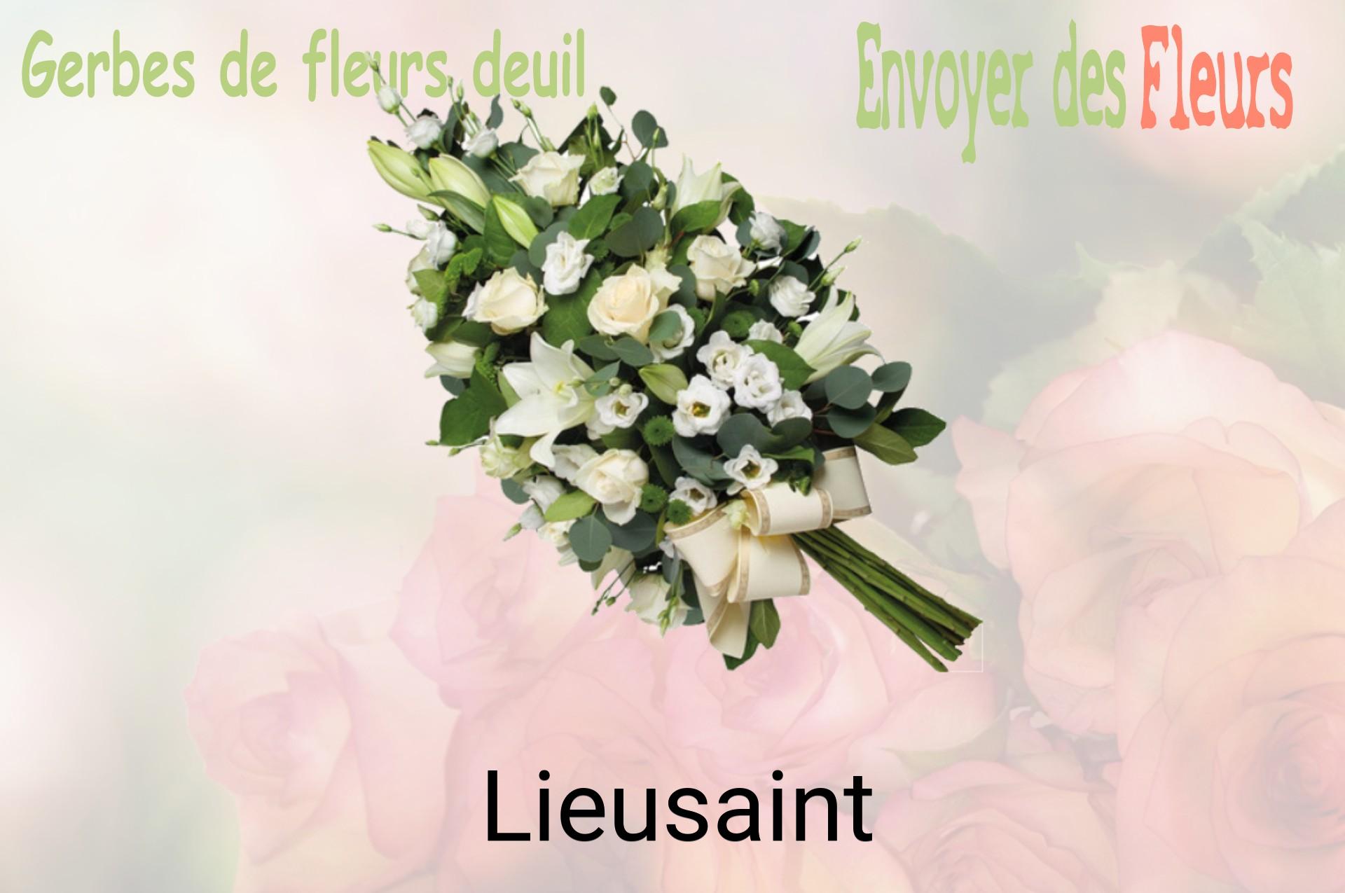 Gerbe de fleurs de deuil livrée à Lieusaint